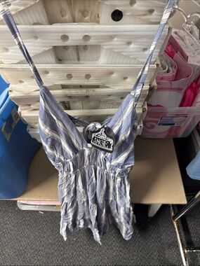 Angie striped dress L // 080903